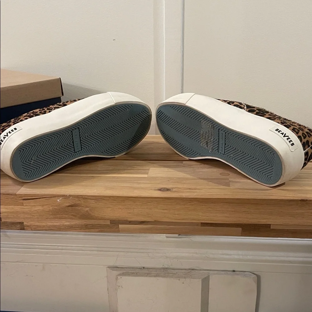SeaVees Women's Baja Platform Sneakers in Leopard Print - Picture 6 of 7